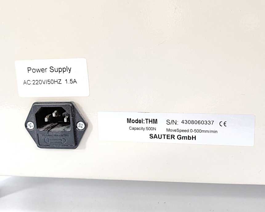 Sauter THM Motorised Test Stand w/ FH 500 500N Capacity tensile test