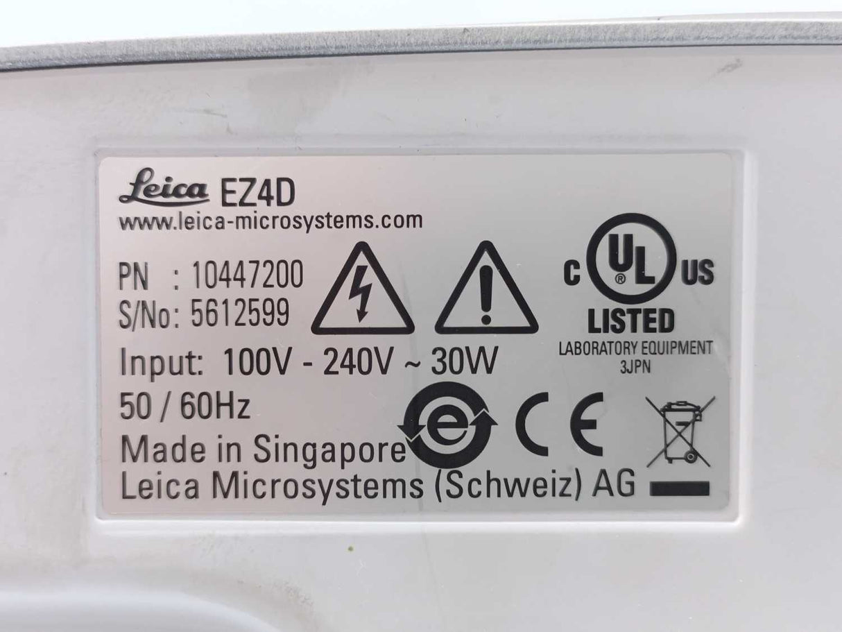 Leica 10447200 EZ4D Digital Stereo Microscope 8x - 35x zoom