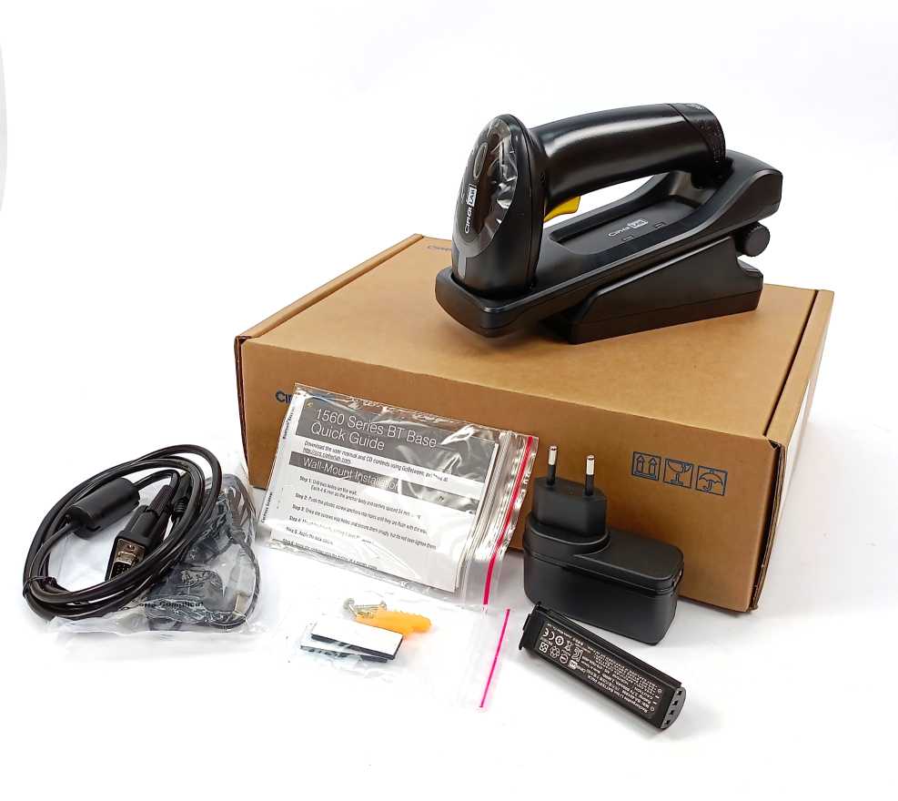 Cipherlab 1560P Cordless Bluetooth Linear Scanner w/ 3656 Base