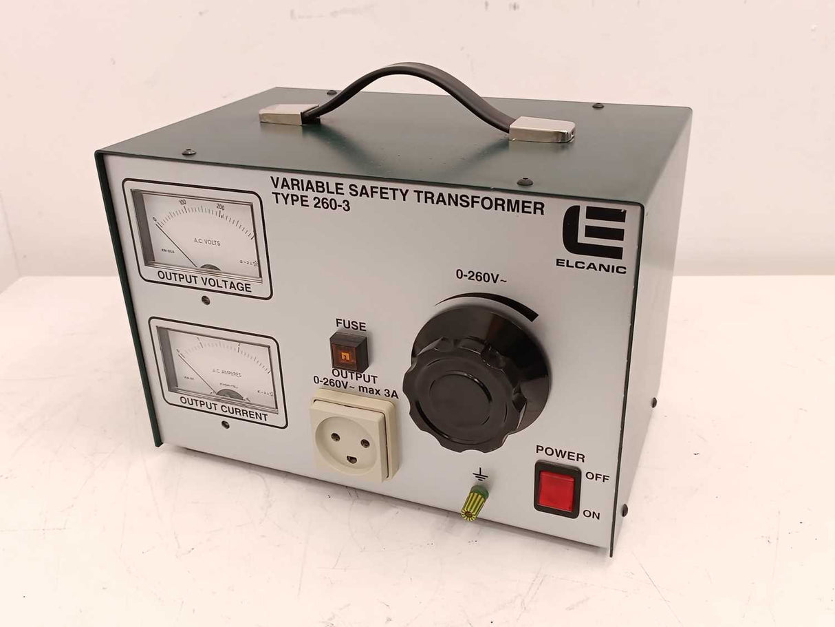 Elcanic 260-3 Variable Safety Transformer 0-260V 3A