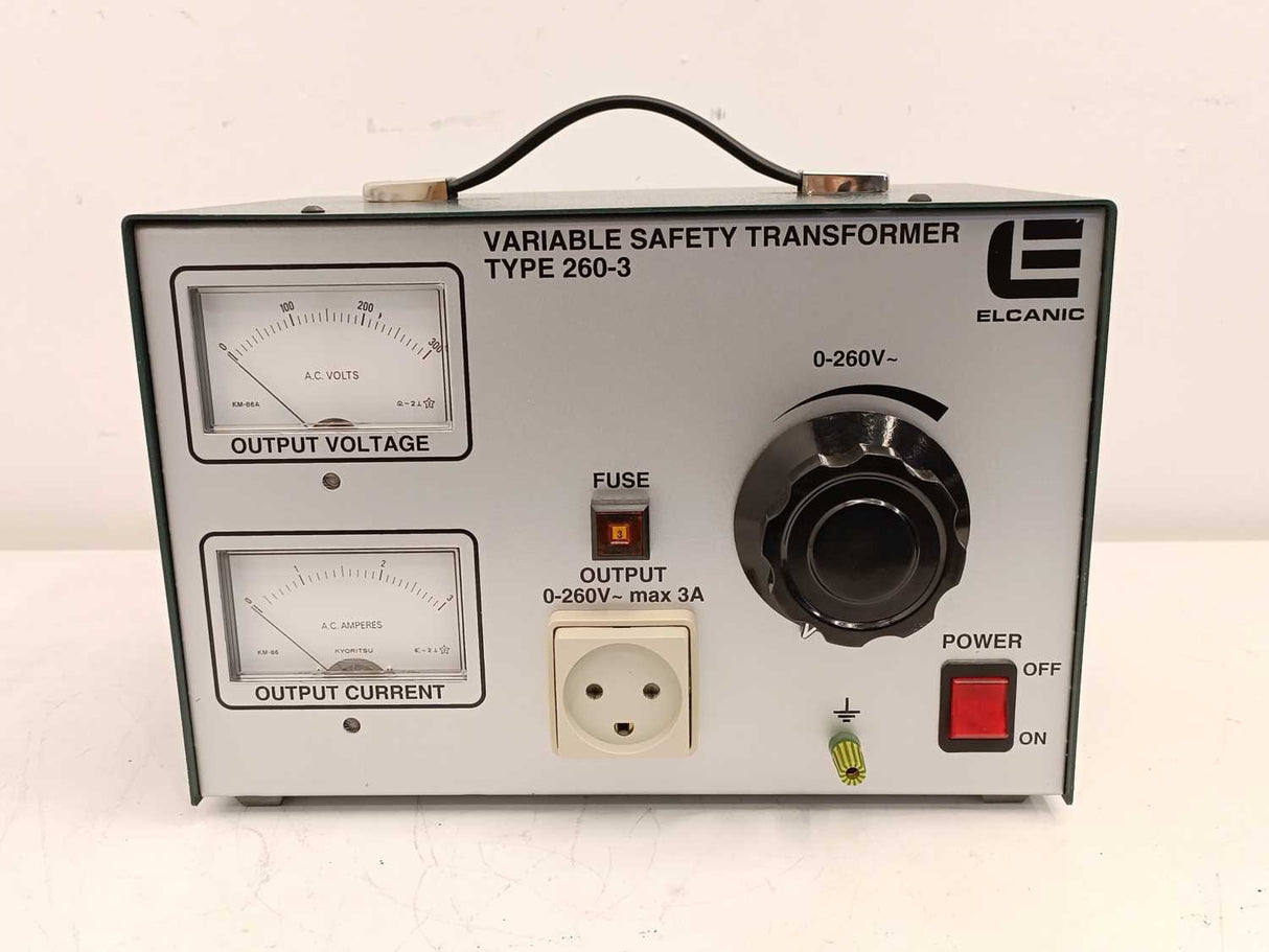 Elcanic 260-3 Variable Safety Transformer 0-260V 3A