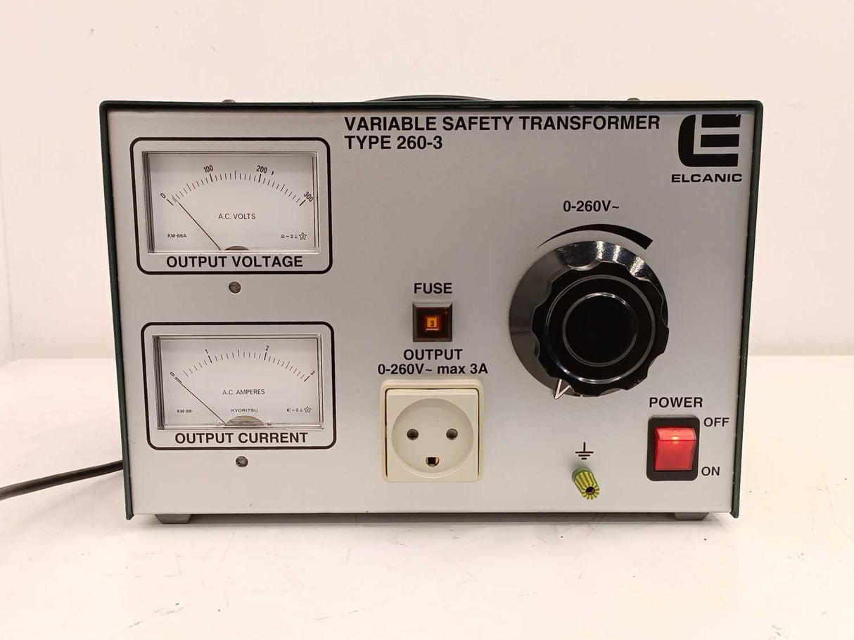 Elcanic 260-3 Variable Safety Transformer 0-260V 3A