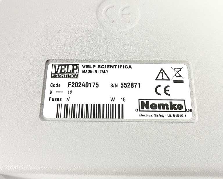 VELP Scientifica F202A0175 WIZARD Advanced IR Vortex Mixer