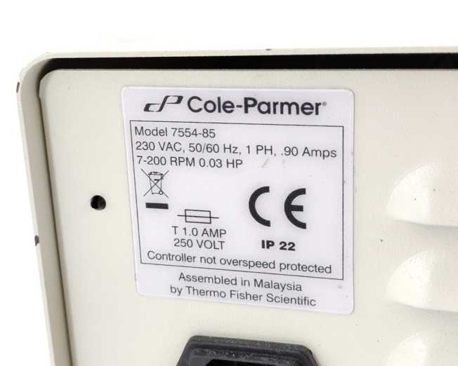 Cole Parmer 7554-85 MasterFlex L/S Economy Drive Peristaltic Pump