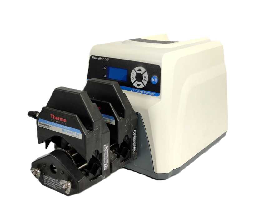 Cole Parmer MasterFlex L/S 7528-20 Peristaltic Pump w/ 2pcs 956-0025 Head