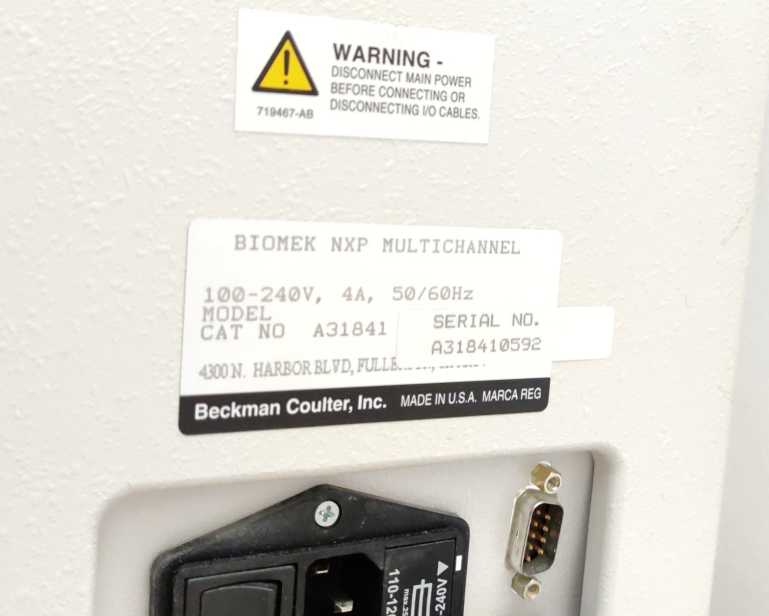 BioMek NXP Multichannel Automated Liquid Handler w/ P200/96 Pipette Head