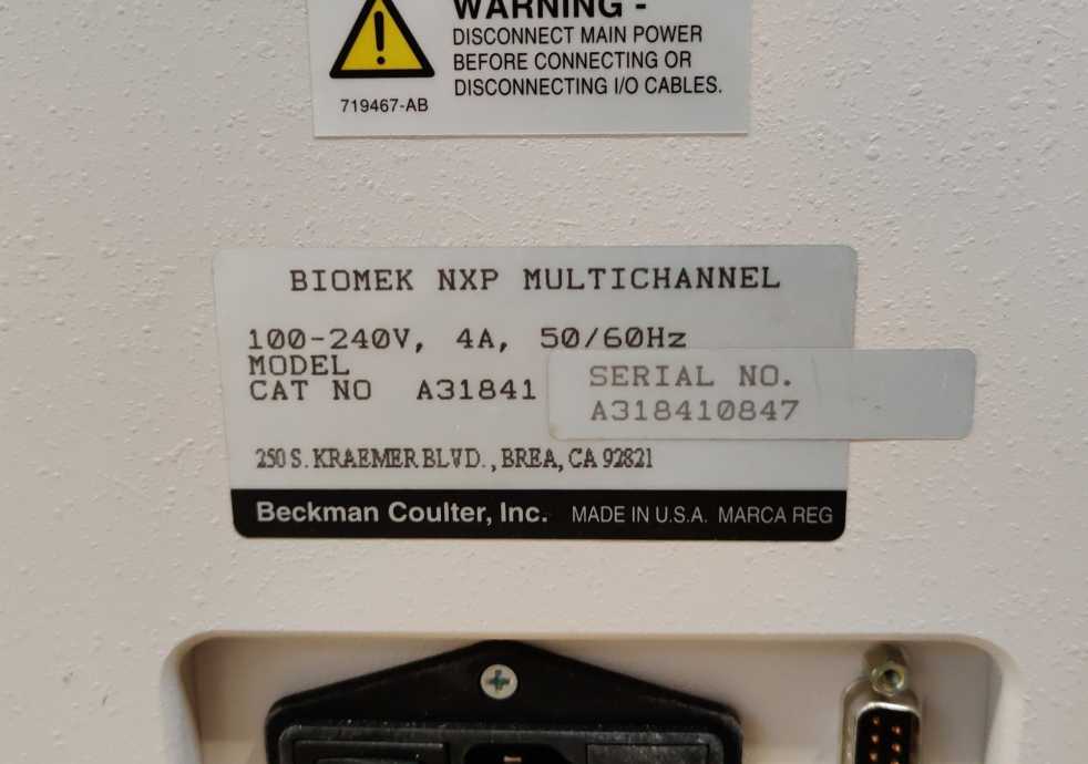 BioMek NXP Multichannel Automated Liquid Handler w/ P200/96 Pipette Head