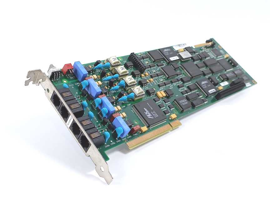 Dialogic D/41EPCI 885 5542A 4-Port Voice Processing Board