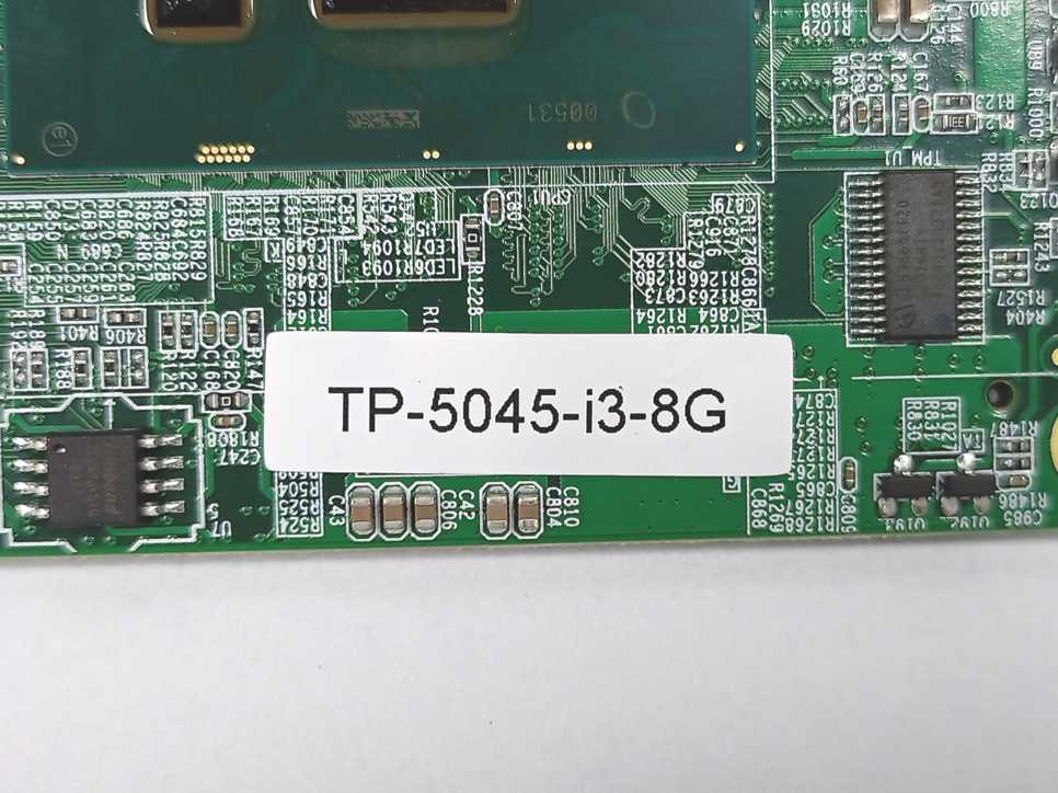 Teguar TP-5045-i3-8G Industrial Panel PC Motherboard Intel 6th i3, 8GB RAM
