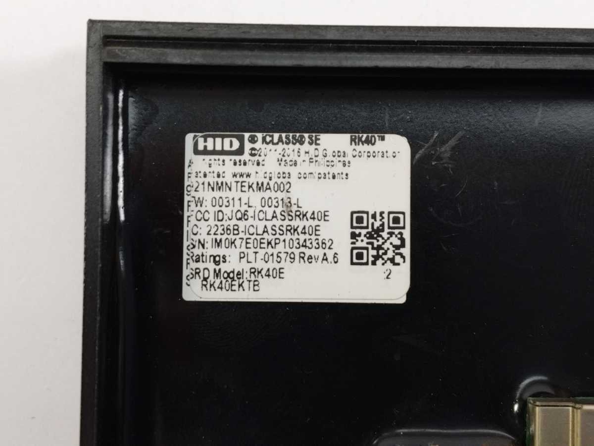 HID 921NTNTEKMA002 iCLASS SE RK40 W/ bluetooth module