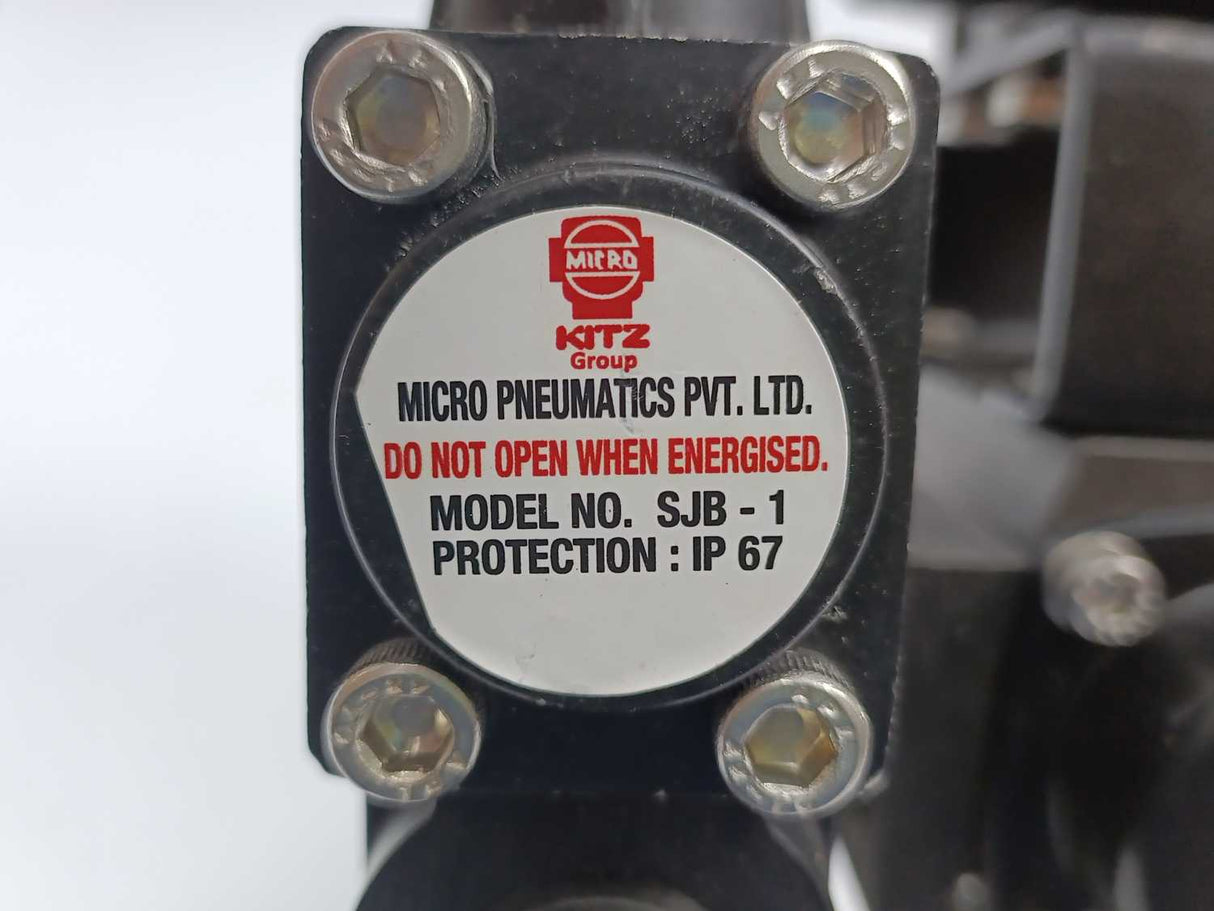 Micro Pneumatics MD-50-F04 Ball Valve 3 Piece BALL-M3SW w. 5 DNH