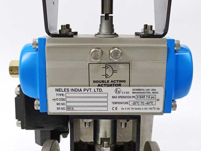 Neles India RNP040 Pneumatic BALL-M3SW, MD-50-F04 Control Valve assembly