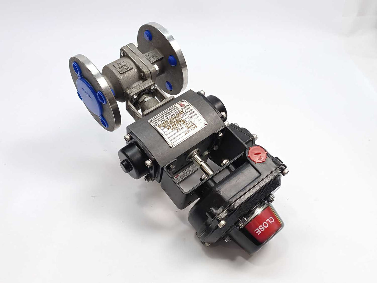 Micro Pneumatics BALL-M2F Ball Valve 3 Piece with Actuator MD-50-F04