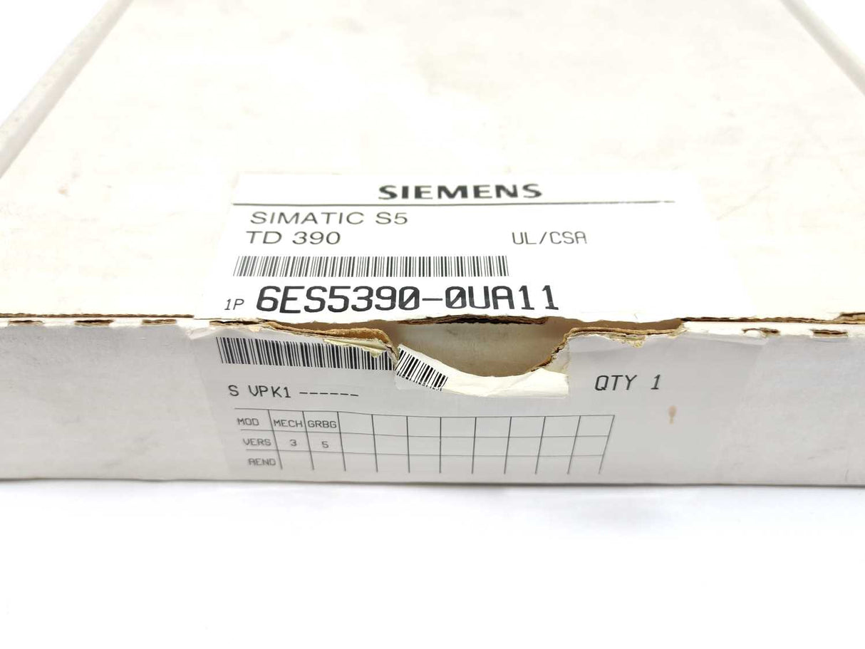Siemens 6ES5390-0UA11 Simatic S5 Text display TD 390