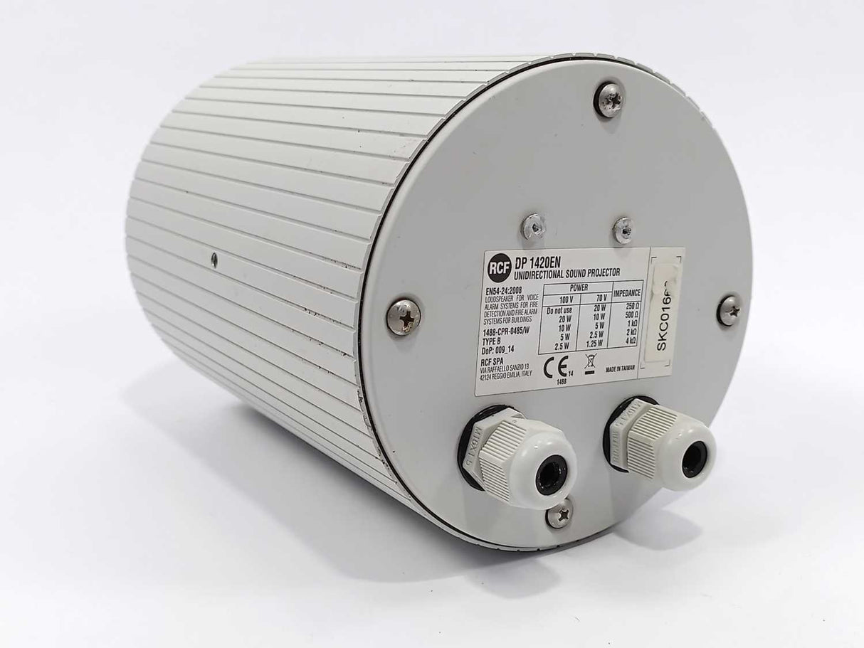 RCF DP 1420EN 1488-cpr-0485/w Undirectional Sound Projector Speaker 100V 20W