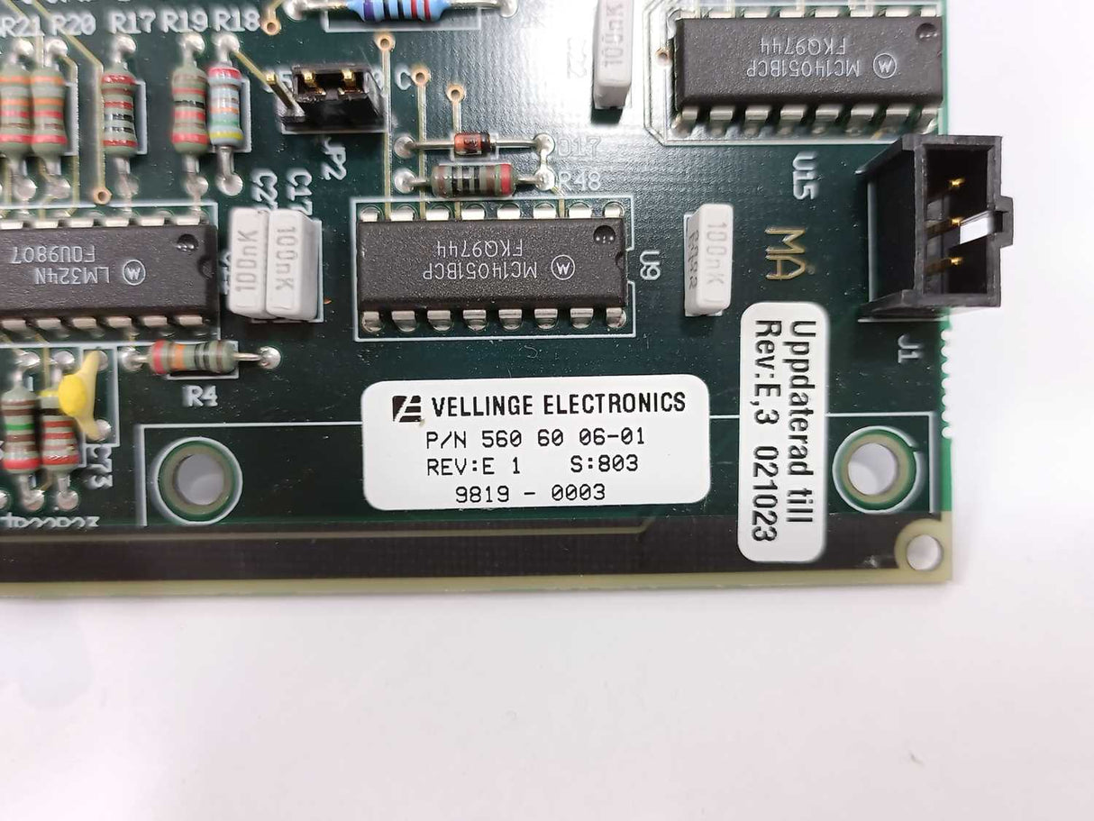 Vellinge Electronics 560 60 06-01 REV:E 1