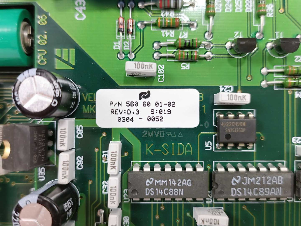 Vellinge Electronics 560 60 01-02 GE CPU 02. 06 REV:D,3