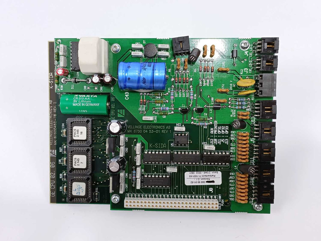 Vellinge Electronics Getinge 560 60 01-02 Revision: D / -