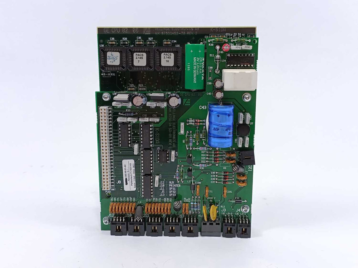 Vellinge Electronics Getinge 560 60 01-02 Revision: D / -