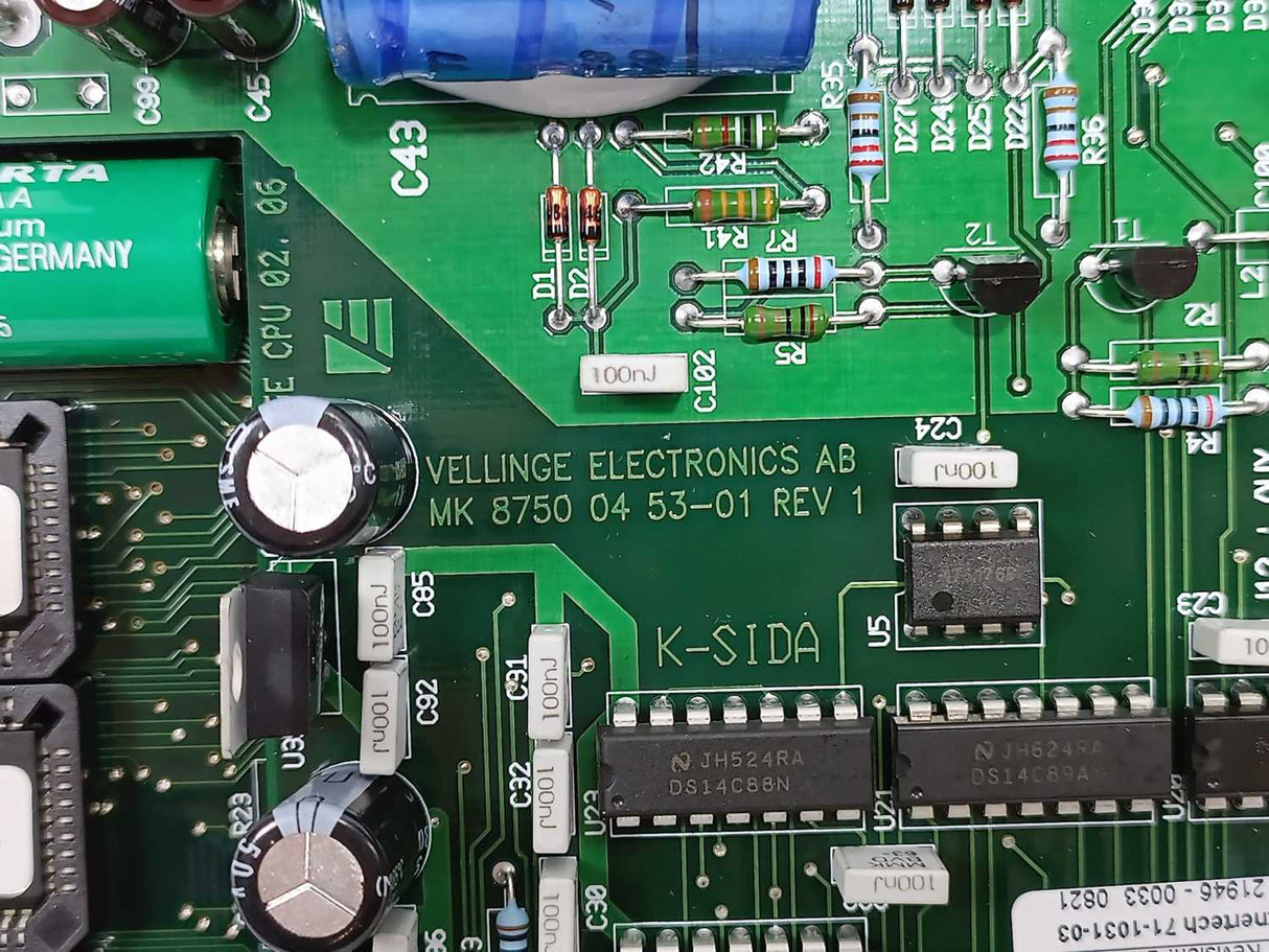Vellinge Electronics Getinge 560 60 01-02 Revision: D / -