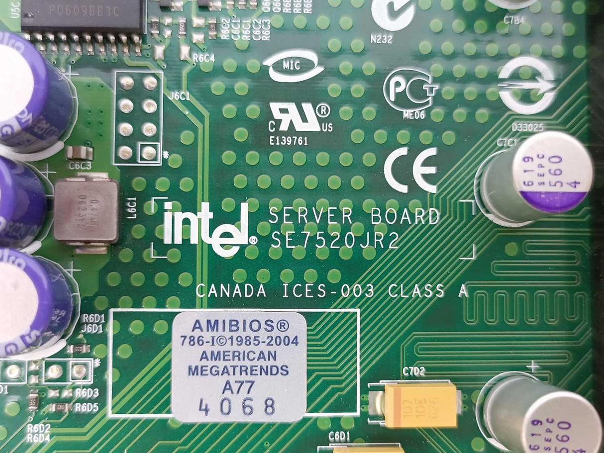 Intel SE7520JR2 T0038605 A04 Dual Socket Server Board