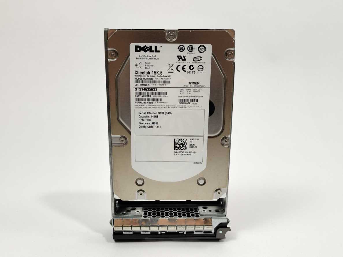 Dell 9CE066-050 146GB 15K 3.5" SAS Hard Disk Drive HDD, SAS rack