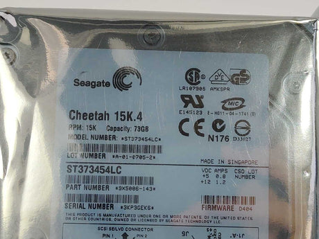 Seagate 9X5006-143 ST373454LC Internal Hard Drive Cheetah 15K.4