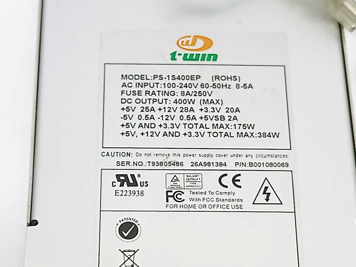 T-win PS-1S400EP Server Power Supply 400W