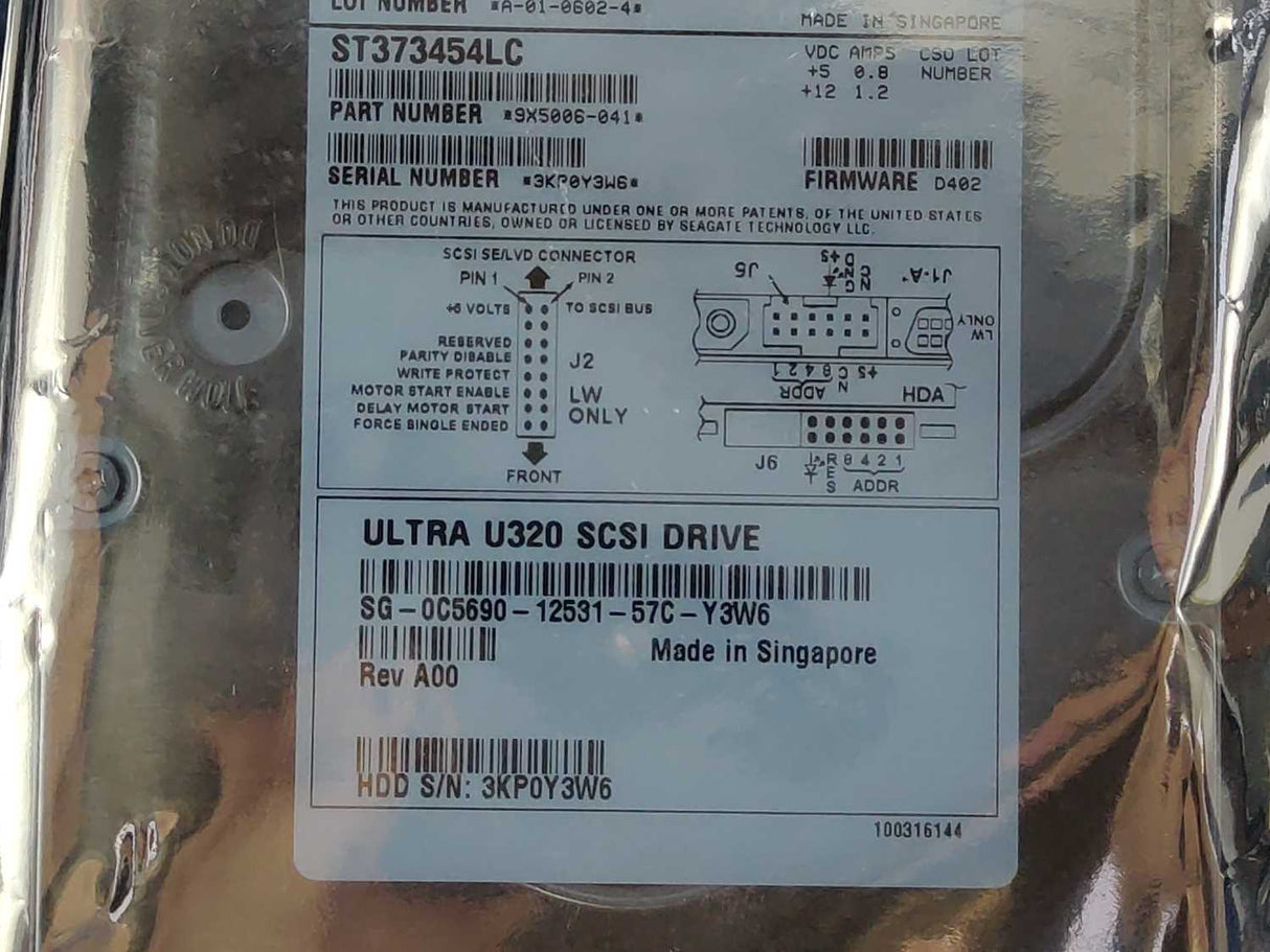 Seagate 9X5006-041 ST373454LC Internal Hard Drive Cheetah 15K.4