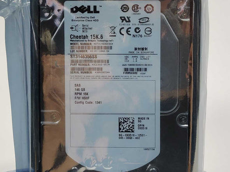 Dell 9CE066-051 146GB 15K.6 3.5" SAS Hard Disk Drive HDD, SAS rack