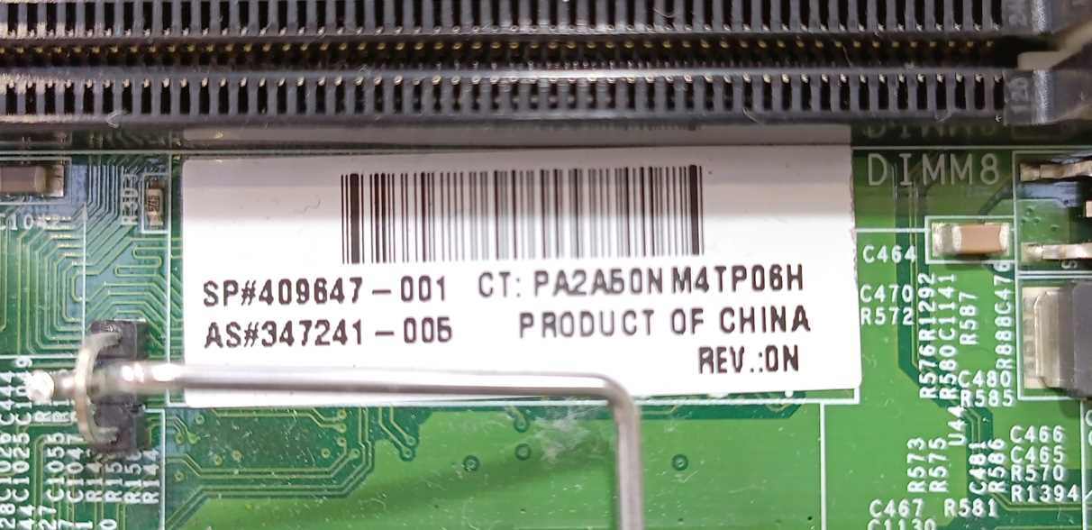 HP 409647-001 Rev.: 0N 347241-005 XW8200 Dual Xeon Workstation Motherboard