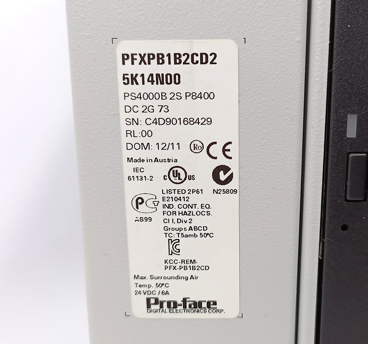 Pro-Face / B&R PS4000B PFXPB1B2CD2 5K14N00 5PC810.SX02-p00