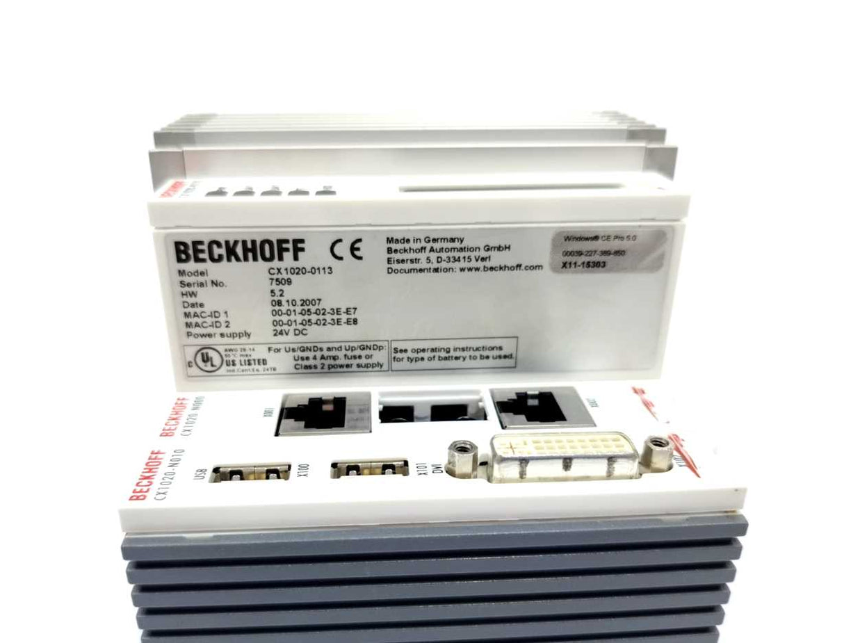 Beckhoff CX1020-0113 CPU module