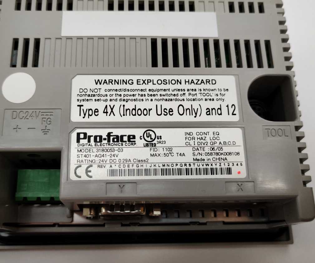 Pro-Face 3180053-03 ST401-AG41-24V Touch Screen Panel Rev.D1