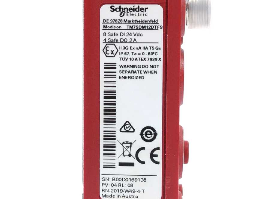 Schneider Electric TM7SDM12DTFS Safety Expansion Block