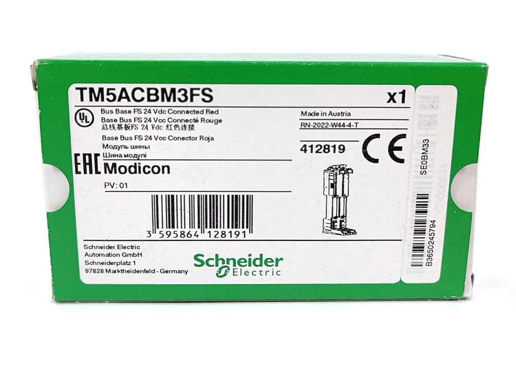 Schneider Electric TM5ACBM3FS Safety Coded Bus Base