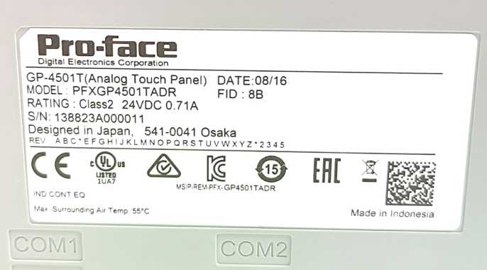 Pro-Face PFXGP4501TADR GP-4501T Touch Screen