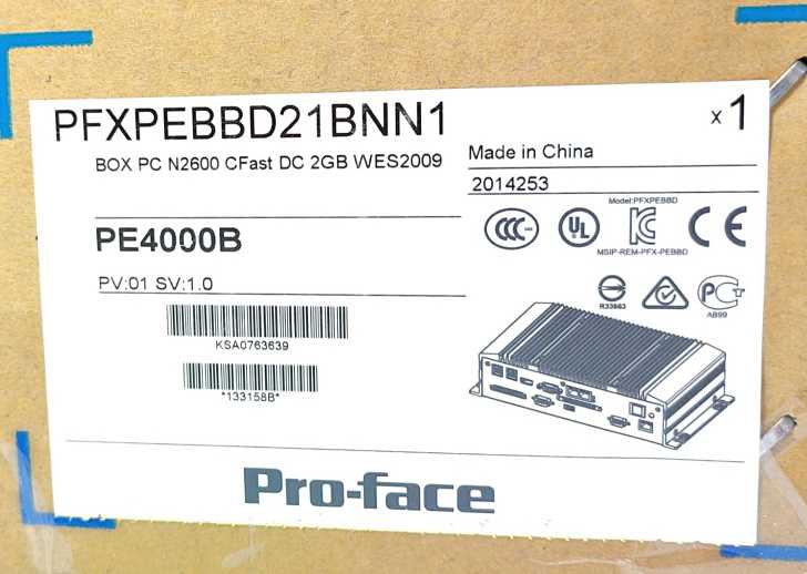 Pro-Face PFXPEBBD21BNN1 PE4000B Industrial PC
