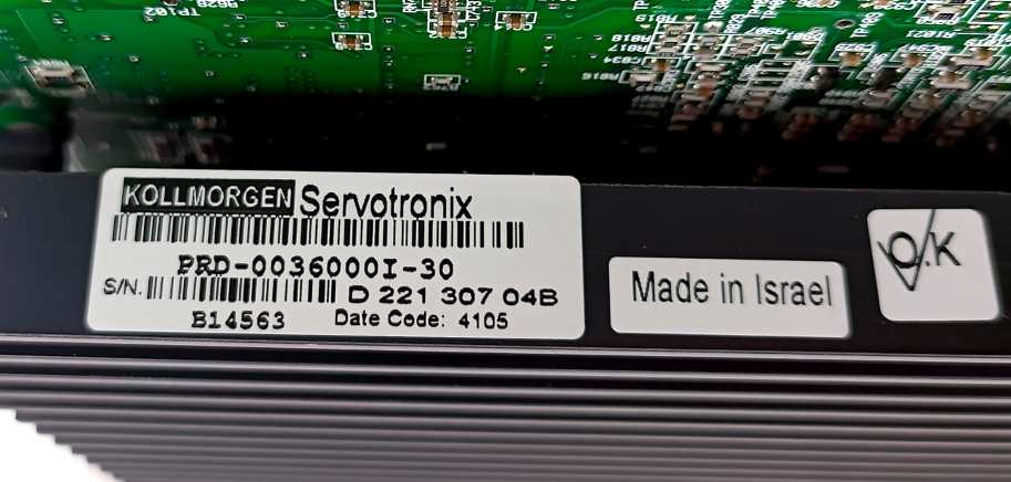 KOLLMORGEN PRD-0036000I-30 Servotronix (PRD-0036100H-11 + PRD-0016600D-30)