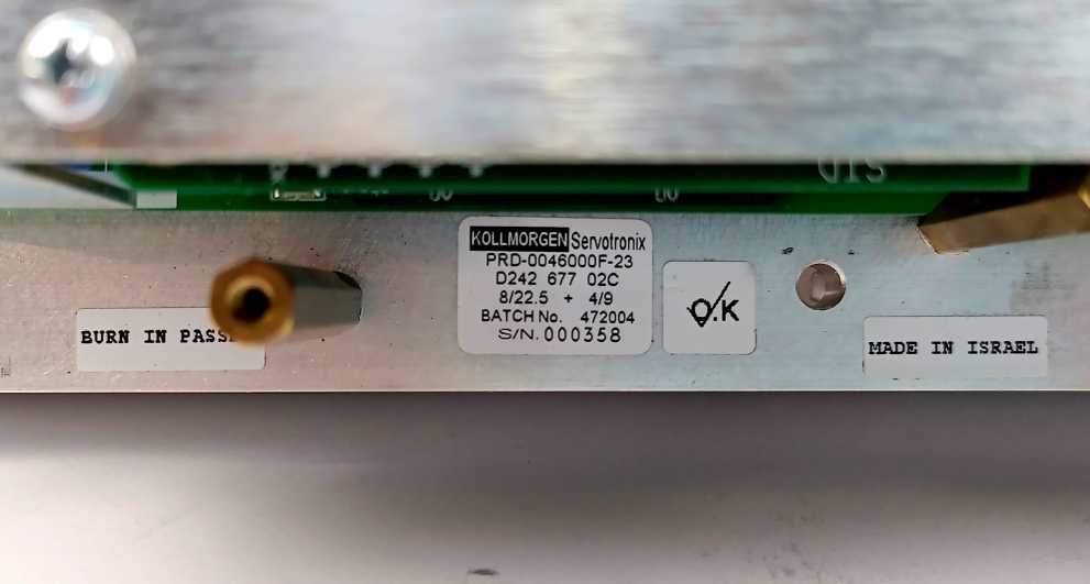 KOLLMORGEN PRD-0046000F-23 PRD-0046200B-00 Servotronix Multi Drive Amplifier