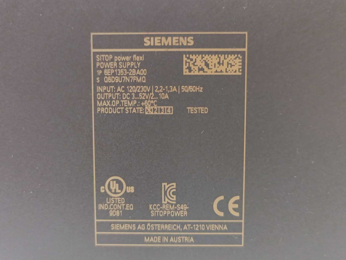 Siemens 6EP1353-2BA00 SITOP Power flexi