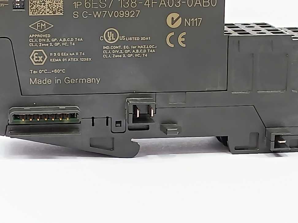 Siemens 6ES7138-4FA03-0AB0 SIMATIC DP, ELECTRON. MODULE