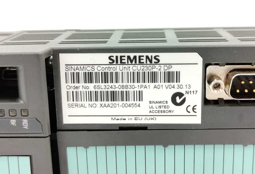 Siemens 6SL3243-0BB30-1PA1 SINAMICS Control Unit CU230P-2 DP