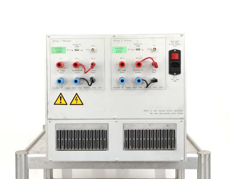 Arsenal research PVAS2 DUAL STRING PV-ARAY SIMULATOR, 800VDC, 24A, 230V/50Hz