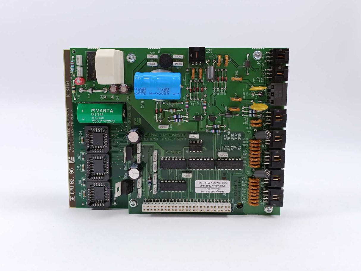 GETINGE 5606001-02 Rev.: D, GE CPU 02. 06 GETINGE Autoclave Spareparts