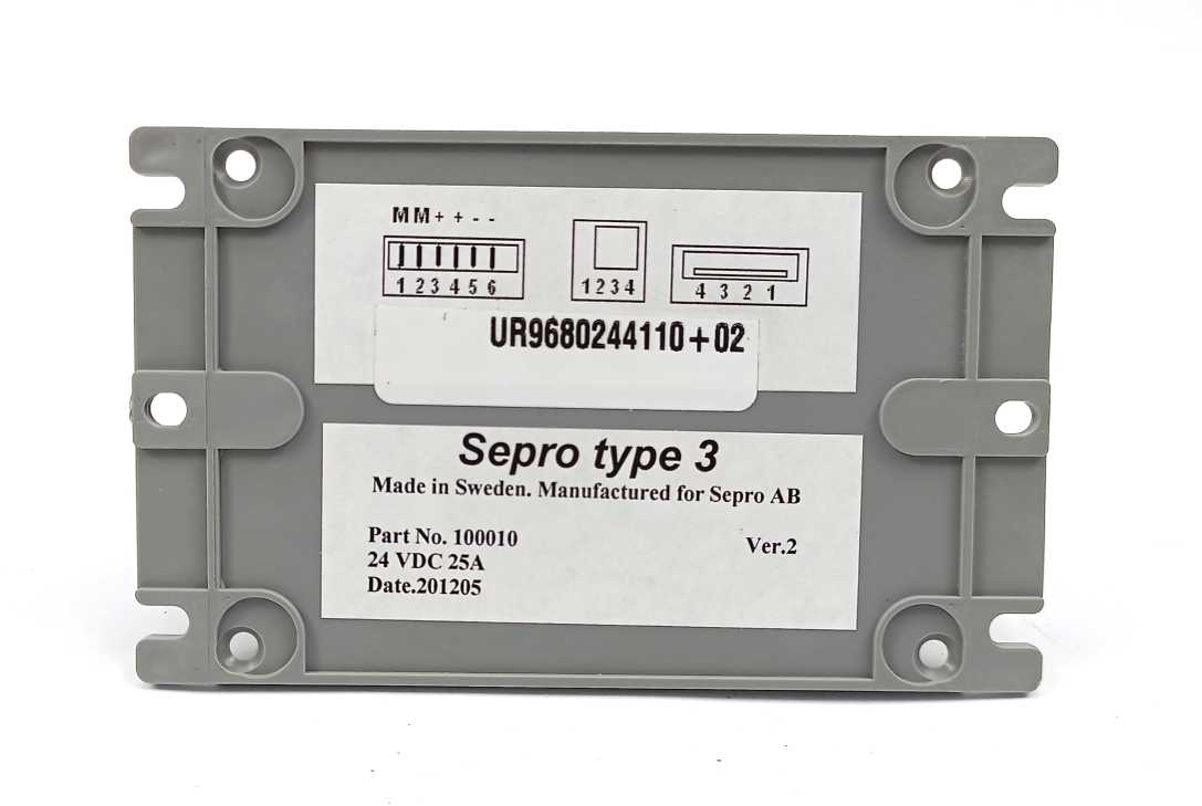 Sepro 100010 Ver. 2 Type 3 Control System