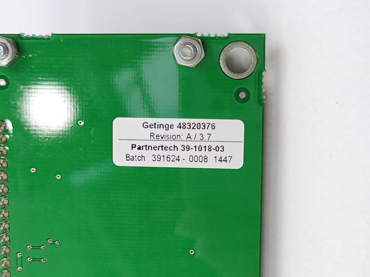 GETINGE 48320376 Rev.: A/3.7 GETINGE Autoclave Spareparts