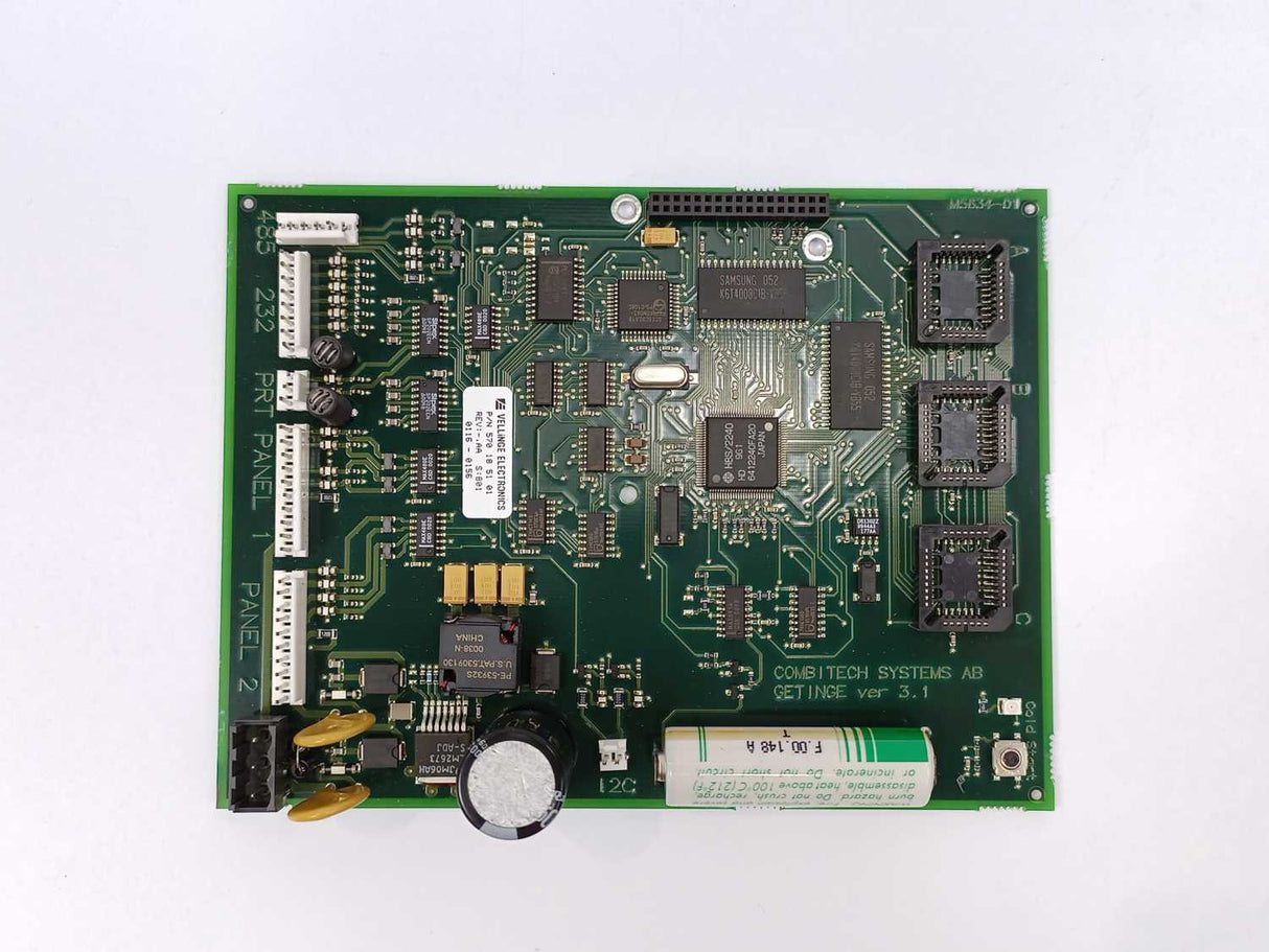 Vellinge Electronics 570 18 51-01 Rev.: AA CPU Card PACS3500