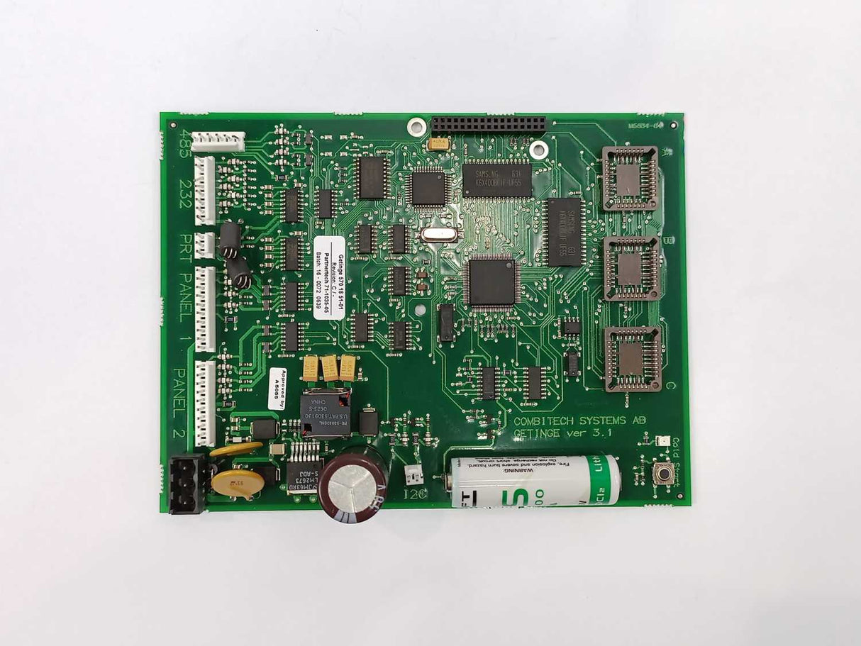 GETINGE 570 18 51-01 Rev.: C CPU Card GETINGE Autoclave Spareparts