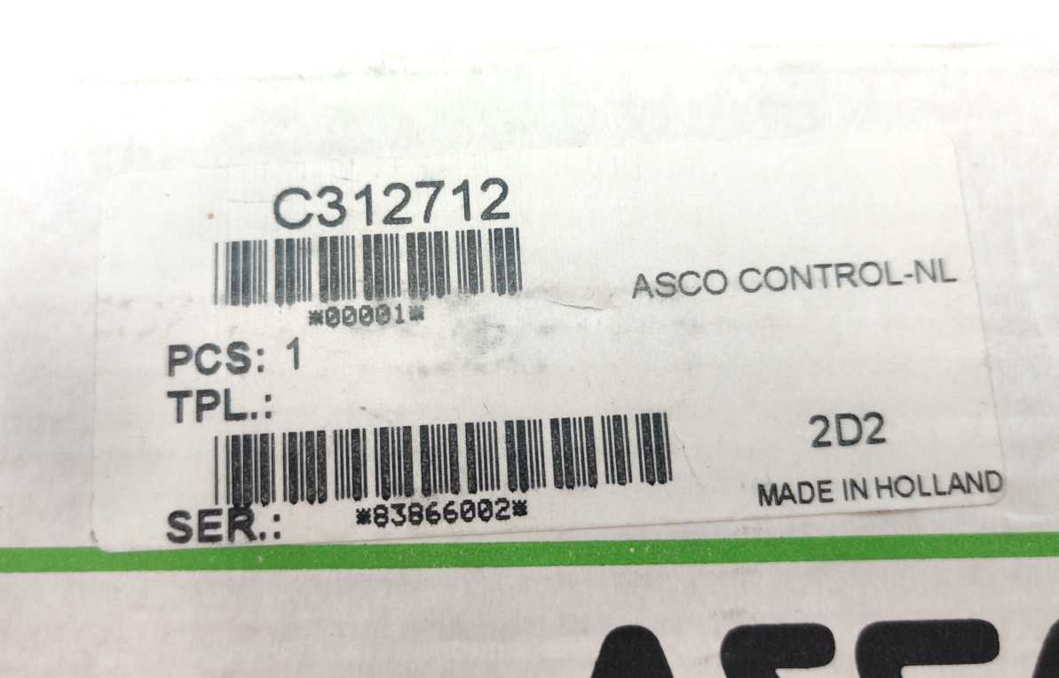 ASCO C312712 Repair Kit 499578400 GETINGE Autoclave Spareparts